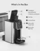 SIFENE Single Serve Coffee Maker, 3-in-1 Quick Brew for Coffee Pods, Ground Coffee, & Loose Tea, 1150W, Compact, Black 4