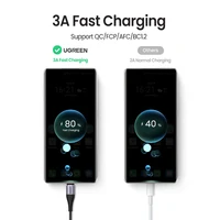 UGREEN-Magnetyczny kabel ładujący, do szybkiego ładowania, typ USB C, Mikro USB, przesył danych, przewód do ładowania kabel do telefonu komórkowego kabel USB 2