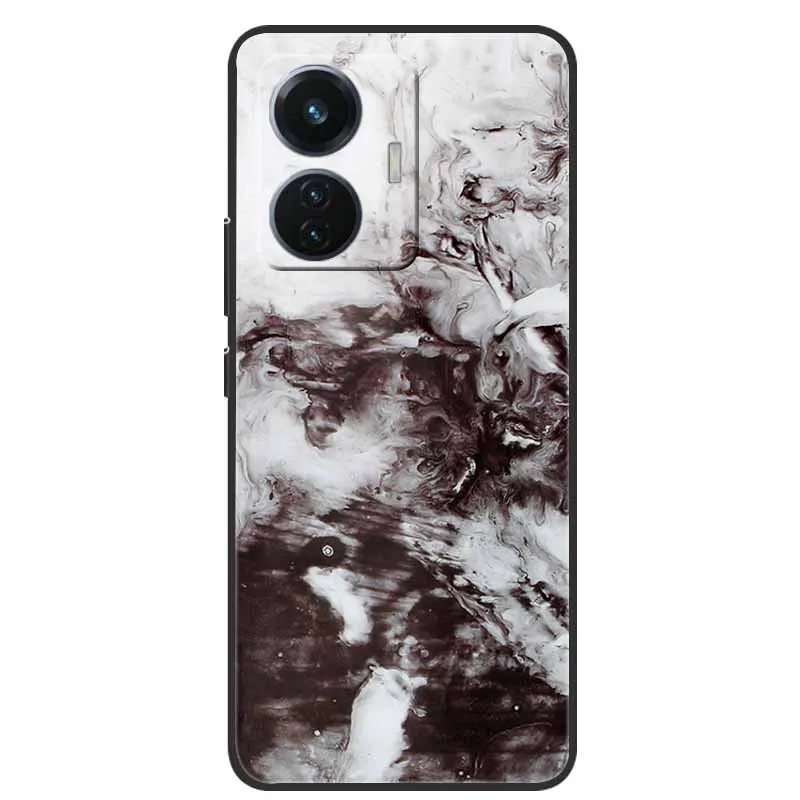Elegant Marble Soft Silicone TPU Back Case - Shockproof Phone Cover