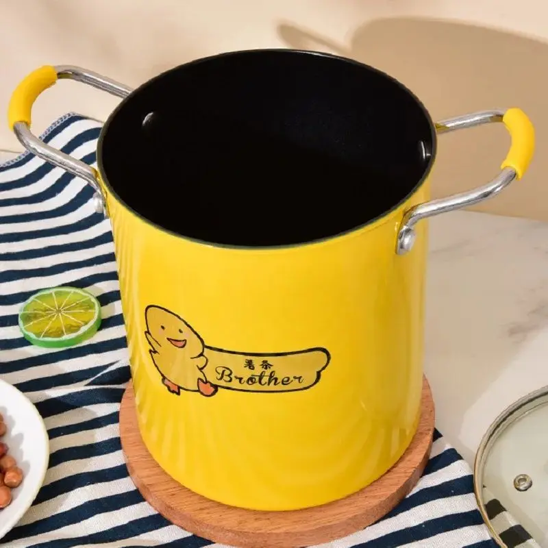 3L Iron 18cm Deep Fry Pot Kitchen Fryer With Strainer