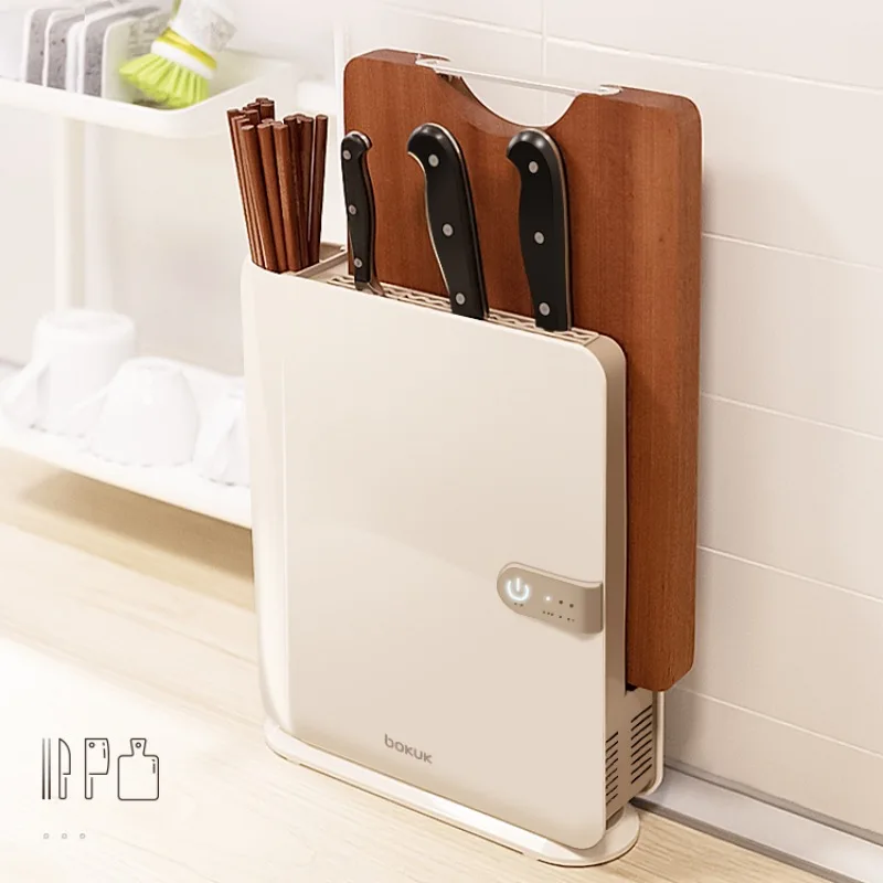 Smart Cutting Board & Knife Set Self Cleaning Sterilizer Drying Board  Organizer