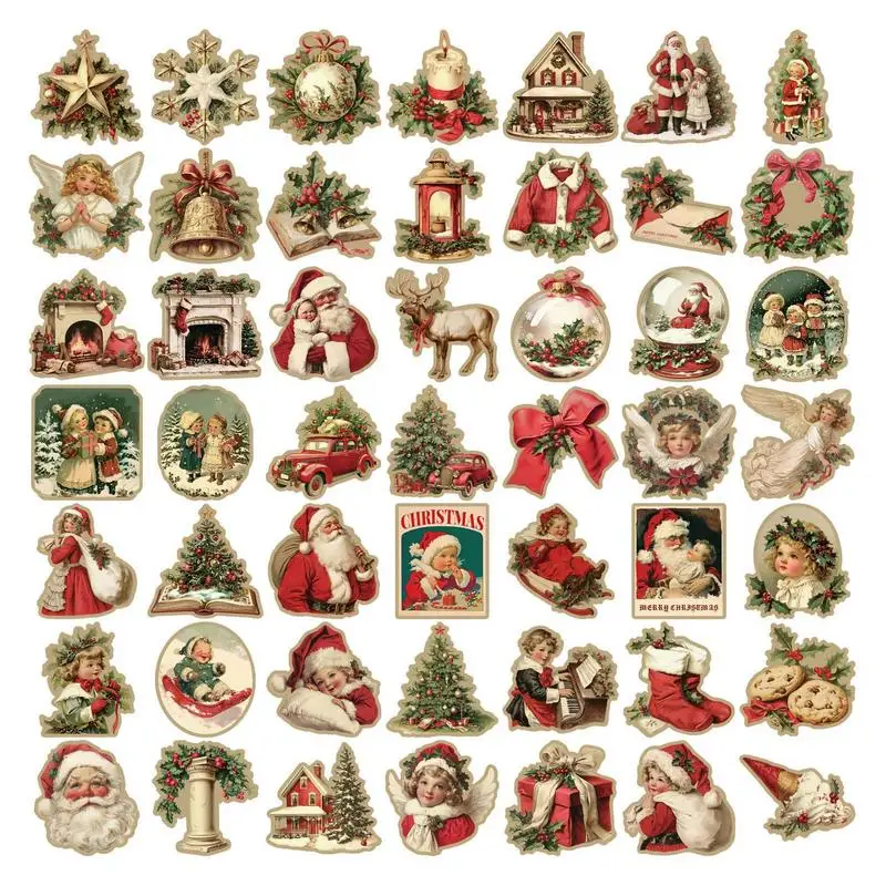 Vintage Christmas Snowman RUB ON Stickers Junk Journal Collage Christmas Transfer Stickers DIYAlbum Scrapbooking Craft