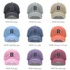 Bicolor Color Letter A-Z Embroidery Washed Cotton Baseball Cap for Men Women Unisex Dad Hat Sun Hat Outdoor Sports Dropshippinp 2