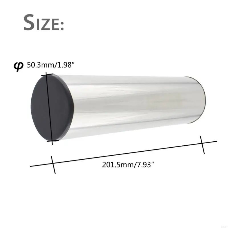 583F Stainless Steel Cylinder Shaker Portable Sand Shaker Metal Hand Percussion