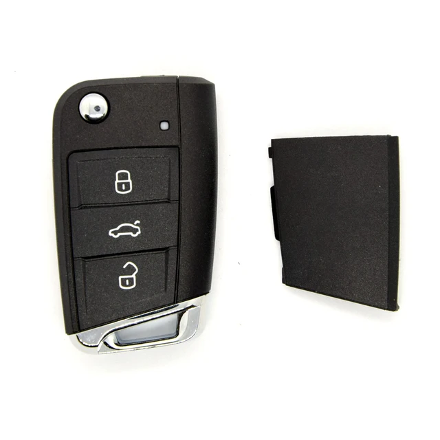 ที่ดีที่สุด KEY3 ปุ่มดัดแปลงพับรีโมทกุญแจรถ Keyless สําหรับ Volkswagen VW Golf 7 GTI MK7 Skoda Octavia A7 ที่นั่ง 6