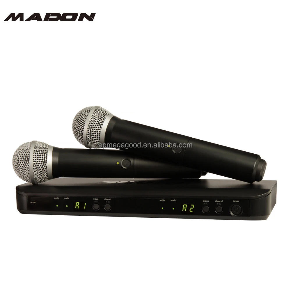 

BLX8 BLX288 PG58 wireless Microphone UHF dual microphone kit microphone wireless system