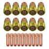 20pcs TIG Gas Lens 17GL332 10N24S 3/32 &TIG Collet Kit DB SR WP 17 18 26 Durable Tig Welding Torch Weld Consumables 2