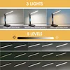 LAOPAO 10W QI Wireless Charging LED Desk Lamp USB Charging Port Sliding Dimmable Auto Timer with Night Light Table Lamp 6