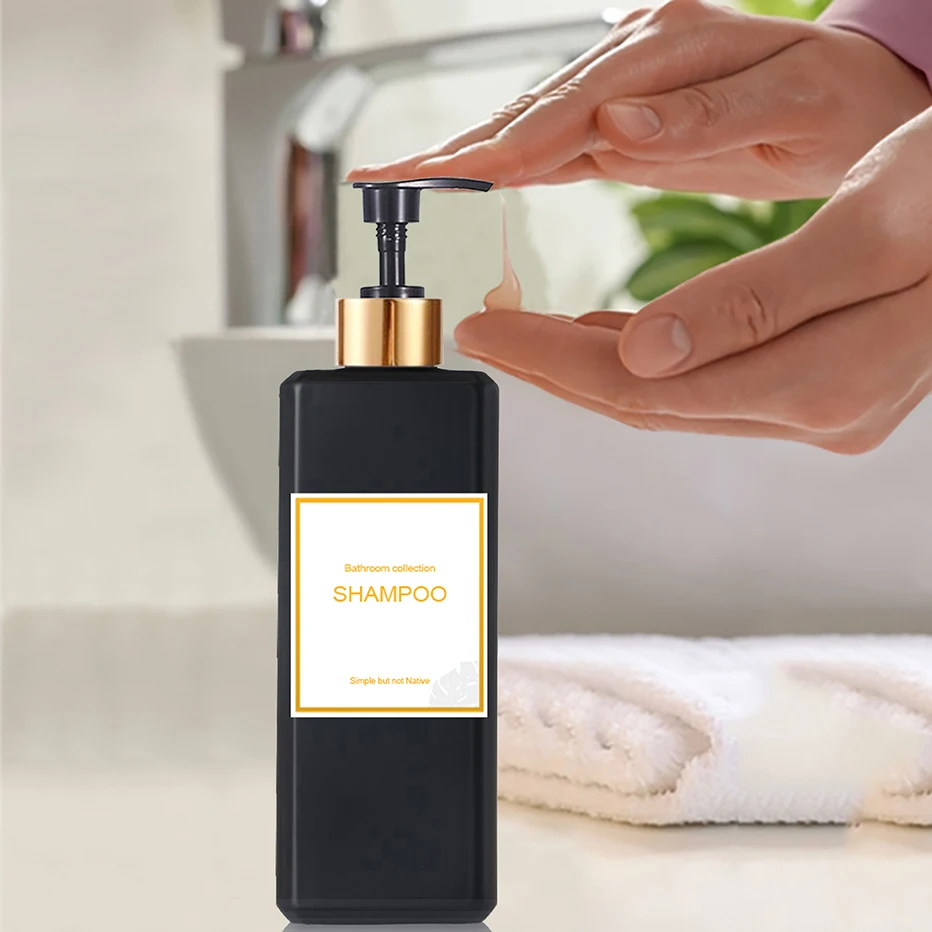 Refillable Plastic Bottles for Shampoo Conditioner Body Wash 500ML/16.9oz