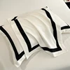 4Pcs Brushed Microfiber King Queen Double Twin 4Pcs Soft Premium Hotel Patchwork Duvet cover Flat/Fitted sheet 2 Pillowcases 5