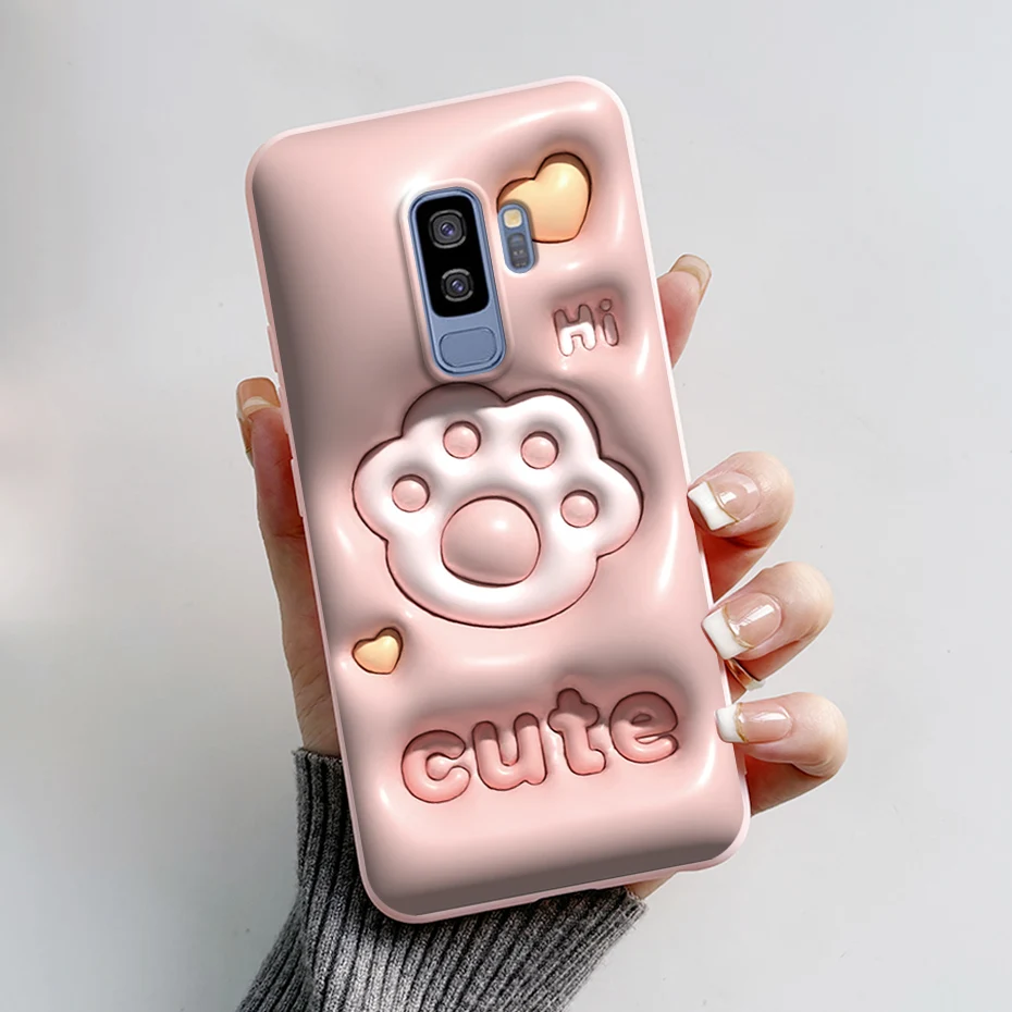 Astronaut Silicone Phone Case with Protective Bumper for Samsung Galaxy S9/S9+
