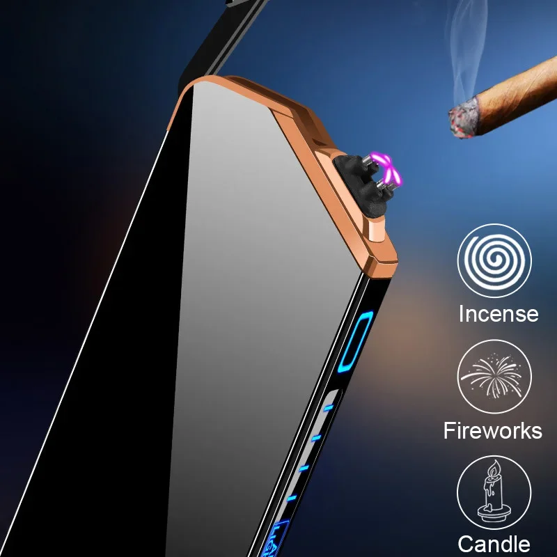 2025 New Laser Electric Lighter Rechargeable Pocket Plasma Lighter Windproof Type-C Portable Electronic