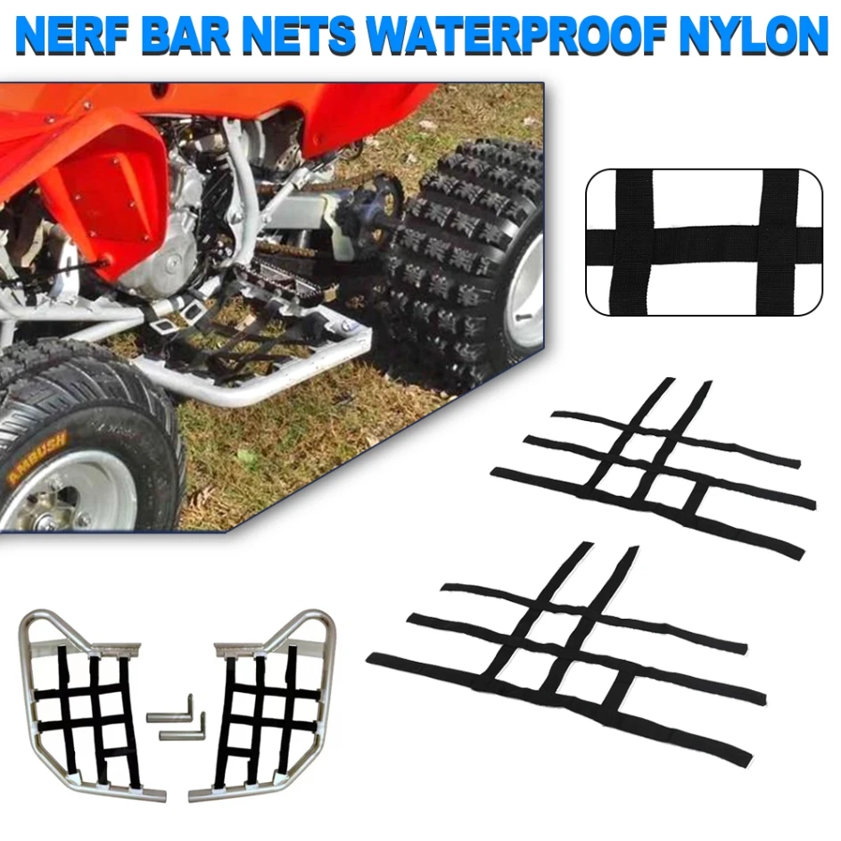 

Motorcycle KFX 400 Parts Nerf Bar Nets Waterproof Nylon ATV Toolkit For Kawasaki KFX400 2008-2014 2013 2012 2011 2010 KFX450R