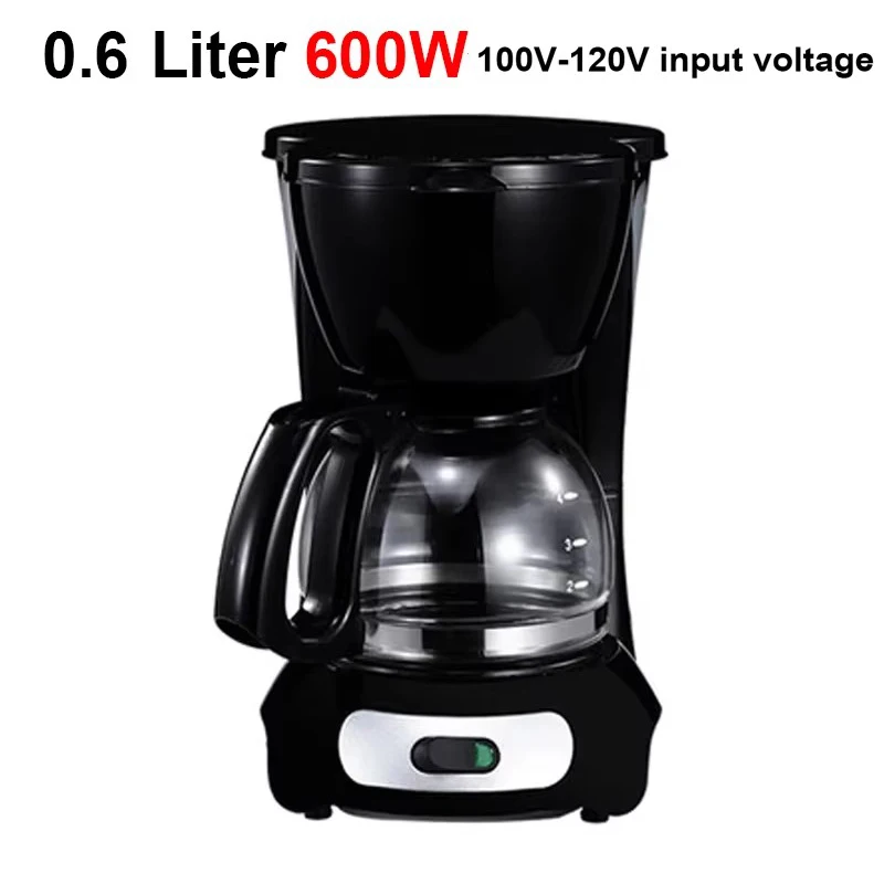 110v automatische elektrische Espresso maschine Cafe Tropf amerikanische Latte Kaffee maschine Haushalt Mini Glas kessel Teekanne