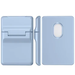 Magnetic Metal Slim Wallet and Card Holder (Light blue)