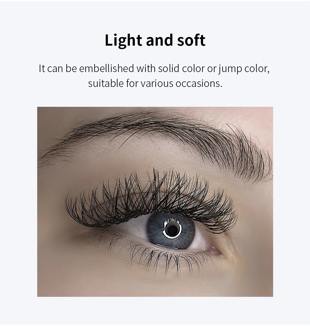 GLAMLASH Lower Eyelashes Extension Supplies Individual Soft Natural Under Bottom Lash Makeup Tool