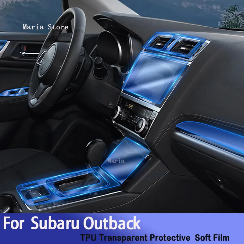 

For Subaru Outback（2016-2020）Car GPS Navigation Protective LCD TPU Screen Protector Anti-Scratch Film Fitting PPF