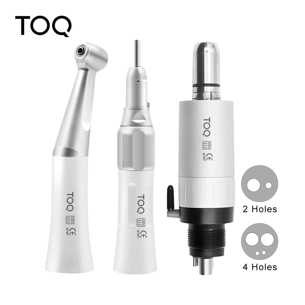 

Dental Low Speed Handpiece Kit FX Type Contra Angle Air Motor 2/4 Holes External Water Spray Dentistry Equipment Tool
