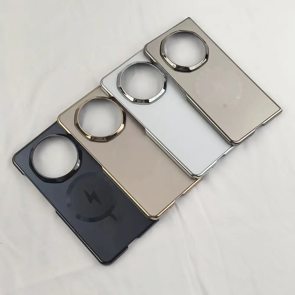 Luxury Electroplating Frosted Magnetic Phone Case - Ultra Thin Fold Protection Shell