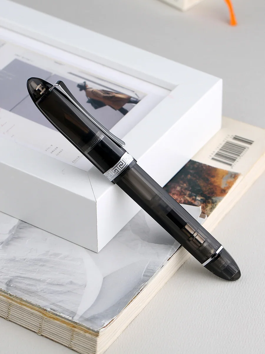 New Color Majohn V60 Triangular Piston Resin Fountain Pen Ink Writing Pen School Office Business Stationery Supplies Gift 5
