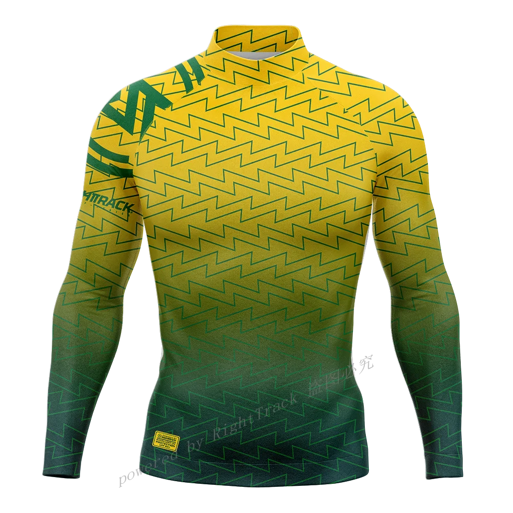 RightTrack Surfing Shirts Men's Long Sleeve UPF50+ Sun Screen Surf Sweatshirt Rashguard UV Protection Swimwear