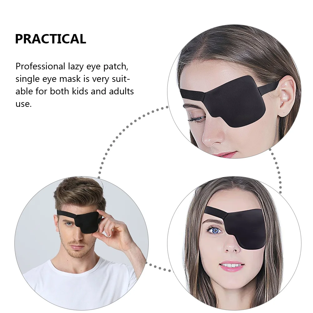 3 Pcs Amblyopia Lazy Eye Patch Single Mask Blindfold Cover Blindfolds for Adults 3