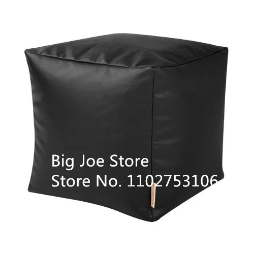 pu leather Large Storage waterproof polyester beanbag bench footrest and Footstool white Ottomans Pouf