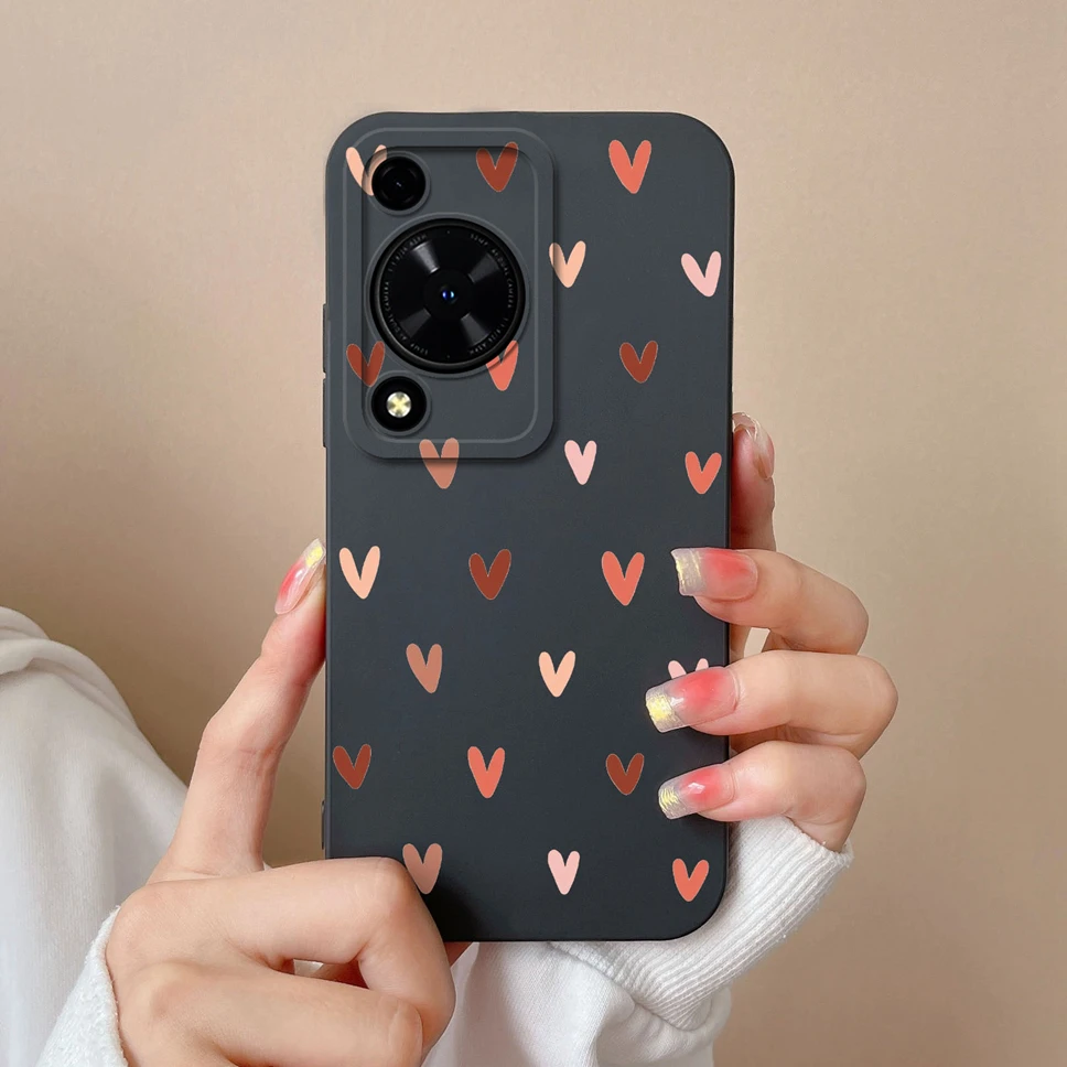 Cute Dinosaur Smooth Liquid Silicone Phone Cover – for Huawei Enjoy 70 and Nova Y72 4G