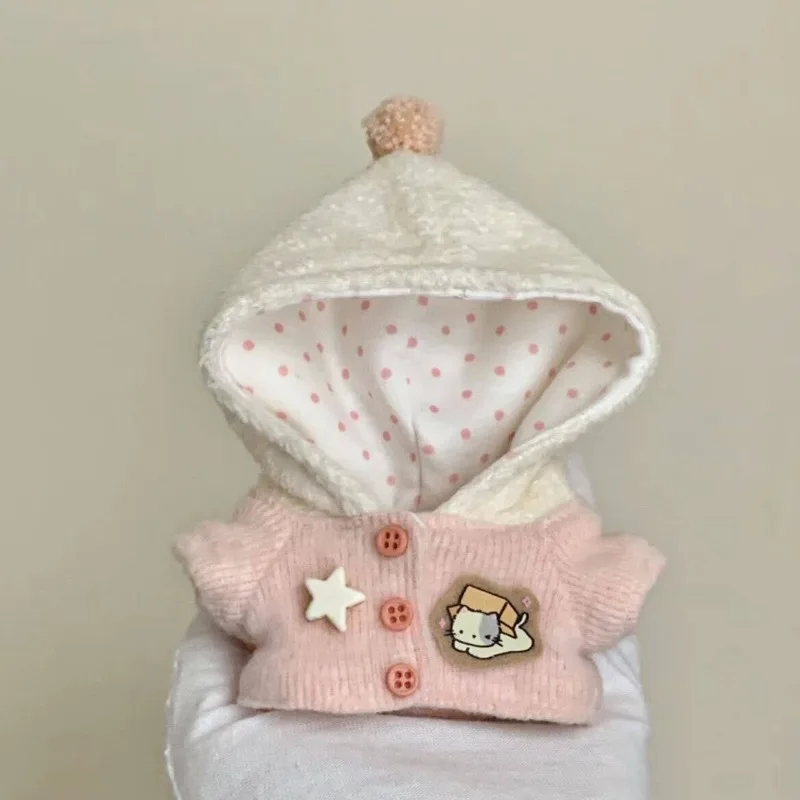 10cm Cotton Doll Animal Series Blue Puppy Pink Kitten Dress 10cm Cotton Doll Dress Up Set