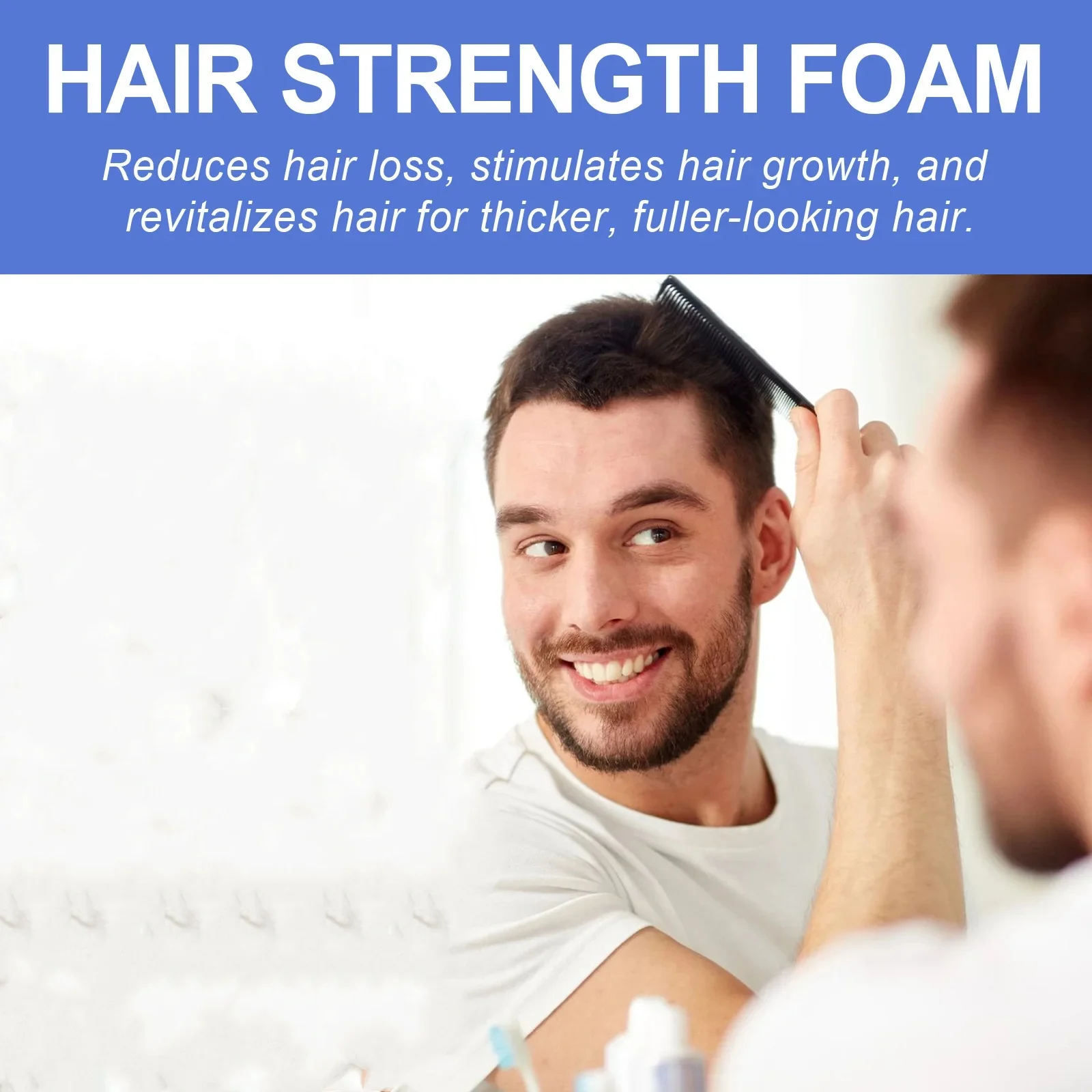 Hair Growth Foam Thinning Scalp Treatment Hereditary Seborrheic Hair Loss Regrowth Thicken Repairing Follicles Care Product