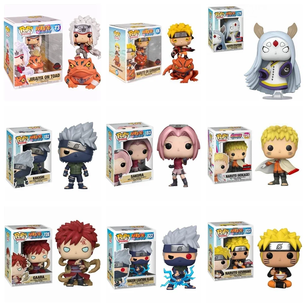 NARUTO KAKASHI 822 # NARUTO UZUMAKI 726 GAARA 728 # OROCHIMARU 729 TSUNADE 730 JIRAIYA ON TOAD Colección Modelo Figuras de acción Juguetes