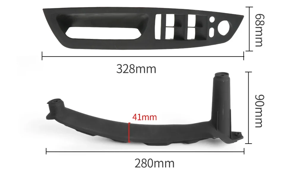 LHD RHD 4Pcs Auto Innen Türgriff Innen Panel Pull Trim Abdeckung Griff Set Armlehne Ersatz Für BMW E70 e71 E72 X5 X6 – Detail 2