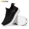 FitVille Thick Sole Running Shoes Mens Sneakers Shock Absorbing Rebound Lightweight For Swollen Feet Arch Support Wide Shoes 1