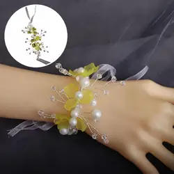 Pulso corsage muito multi uso elegante para o noivado do casamento pulseira de flor de pulso pulseira de pulso