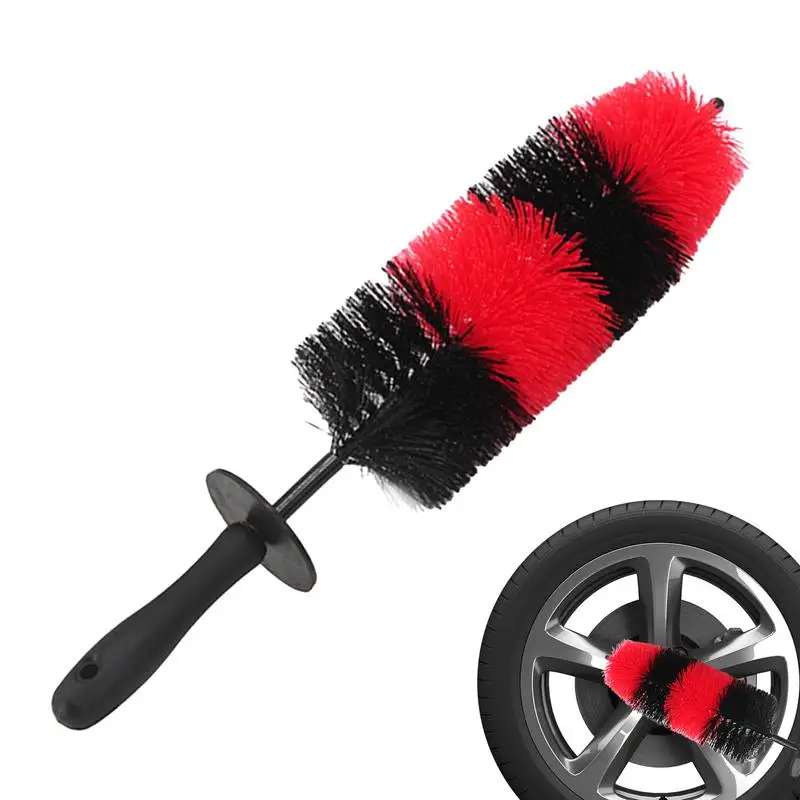 

Tire Brush Soft Bristle Car Wash Tire Scrubber Wheel Rim Brush Deep Cleaning Rim Tire Detailing Brush Professional For Vehicle