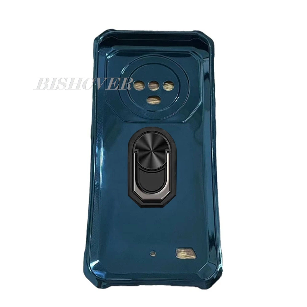 Enhanced Back Ring Holder Bracket Phone Case with TPU Soft Silicone Cover