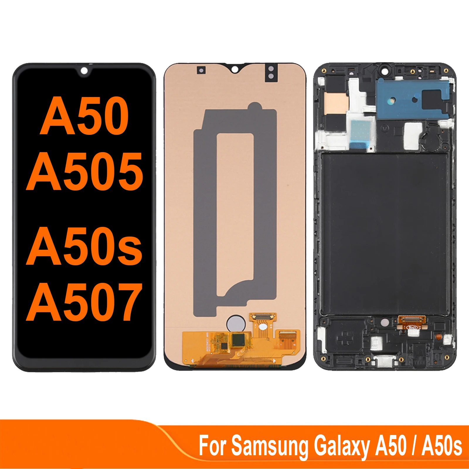 

OLED For Samsung Galaxy A50 A50s A505F A507F SM-A505FN SM-A507FN LCD Display Touch Screen Digitizer Assembly