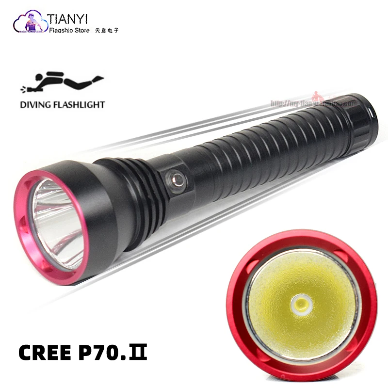 

Strong light underwater night diving special flashlight super bright outdoor waterproof emergency lighting catch fish searchligh