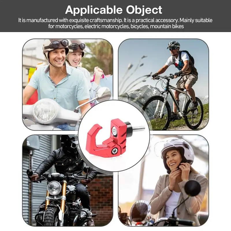 Foldable Helmets Rack Scooter Helmets Hook Clothes Scooter Hangers Alloy Clothes Rack Motorcycle Modification Supplies