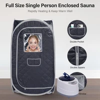 Portable Sauna for Home Full Body Portable Steam Saunas Fold-able with 2L 1000 Watt Steamer Relaxtion Home Spa 2