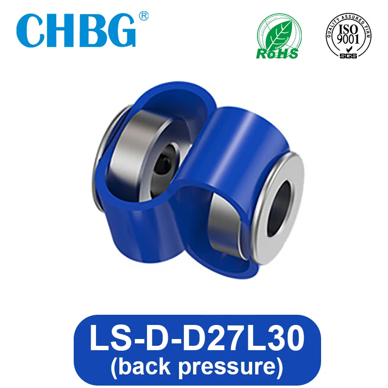 

CHBG LS D D27L30 8 Font Encoder Shaft Coupling Double Loop Al Alloy Coupler Flexible CNC 3D Printer Universal Joint Connector