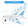 Electrical RC Plane Plastic Toys For Kids Remote Control Airplane Model Outdoor Games Children Musical Lighting DIY Toys Gifts 3