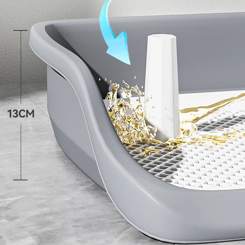 HOOPET Toilette per cani Toilette per addestramento di animali domestici per cani Teddy Custodia per toilette antispruzzo Toilette per cani Forniture per cani da compagnia - immagine 3
