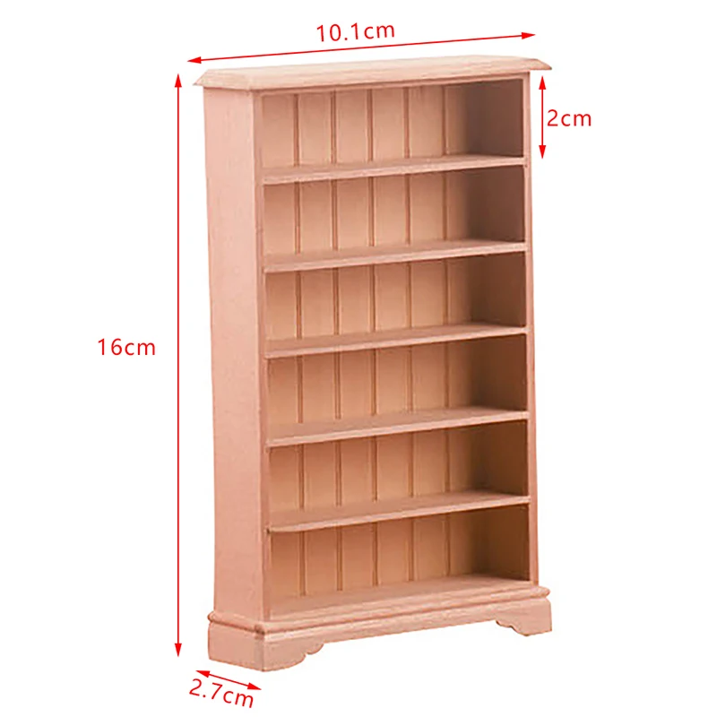 1PC 1/12 Dollhouse Bookshelf Miniature Closet TV Book Cake Bedside Table Cabinet Shelf Model Dollhouse Furniture Decor DIY Toys cube storage organizer set of 12 plastic cubes book shelf closet organizers and storage