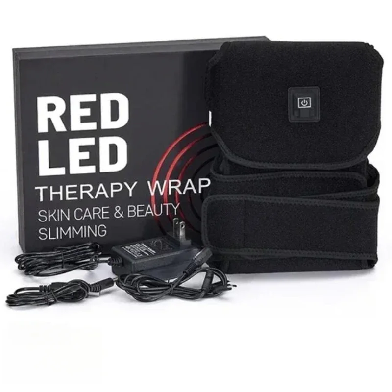 Infrared Light LED Therapy Belt Waist Red Light Heating Massage Belt Pad Lumbar Back Waist Massager for Full Body Pain Relief