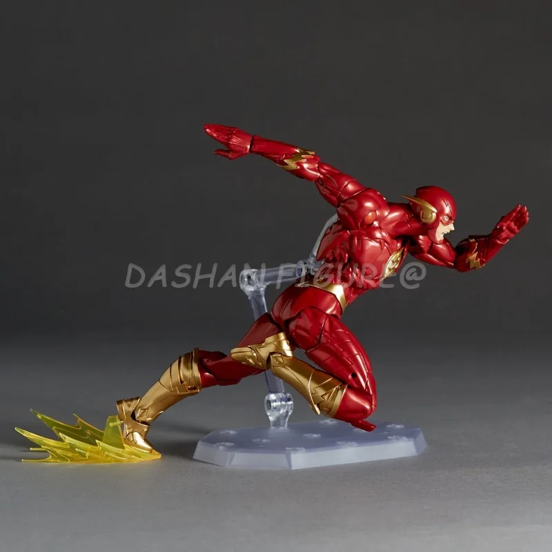 Revoltech The Flash Action Figure Barry Allen Figurine Movable PVC Collection Kaiyodo Amazing Yamaguchi Flashpoint Model Toys