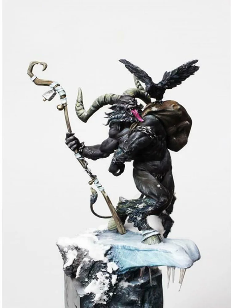 Neuer unmontierter 1/24 75MM Krampus Zombie 75MM (OHNE BASIS) Harzfigur Unbemalter Modellbausatz