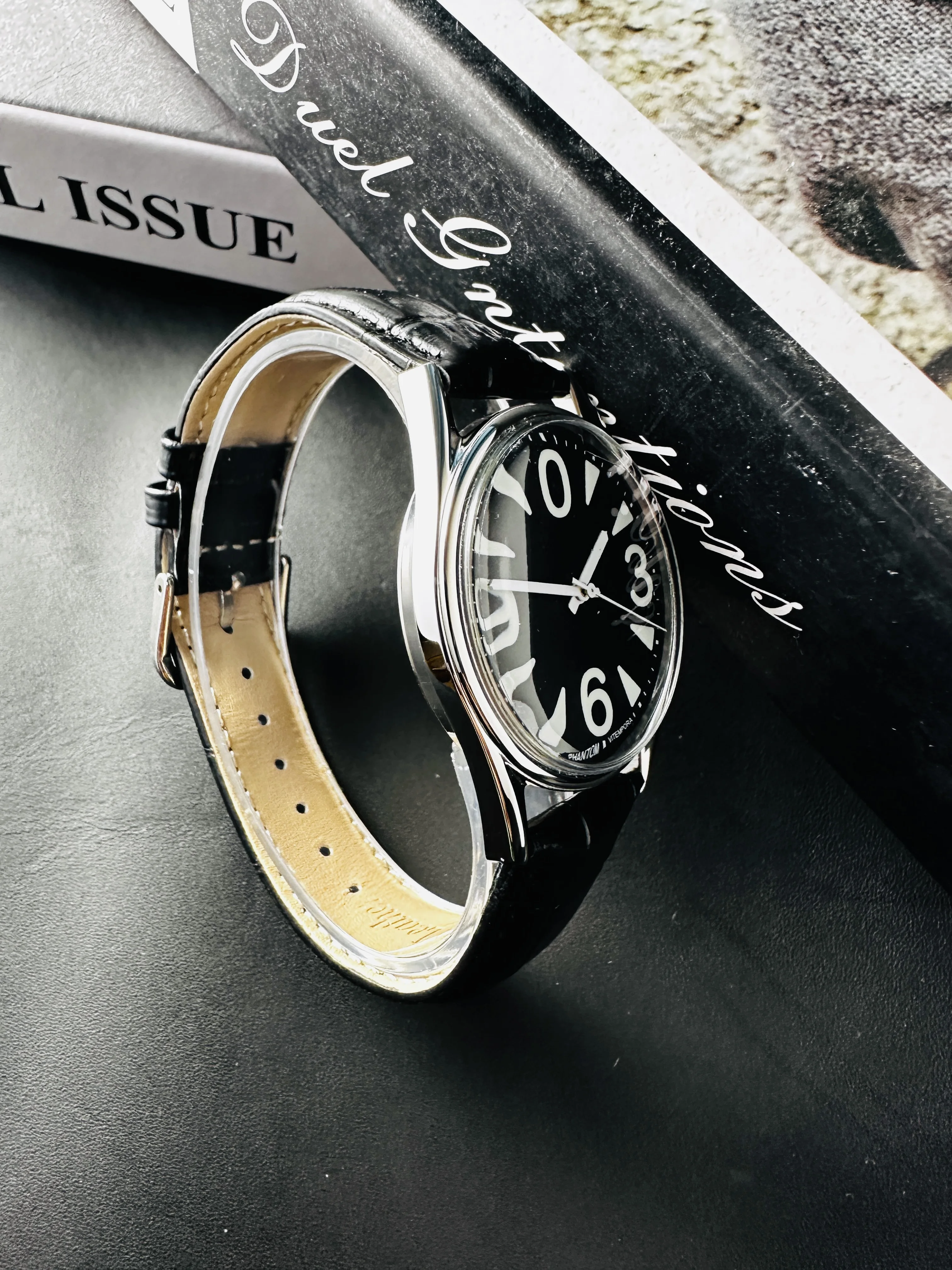 Men's Mechanical Watch for Shanghai 8120 Manual Movement 38mm Vintage 3D Acrylic Crystal - 3