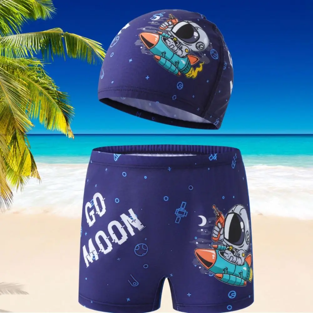 Toddler Beach Swimsuit Euro Boys Swimming Trunks Crab Dinosaur Childrens Swimsuit 1-7Years Cartoon Kids Summer
