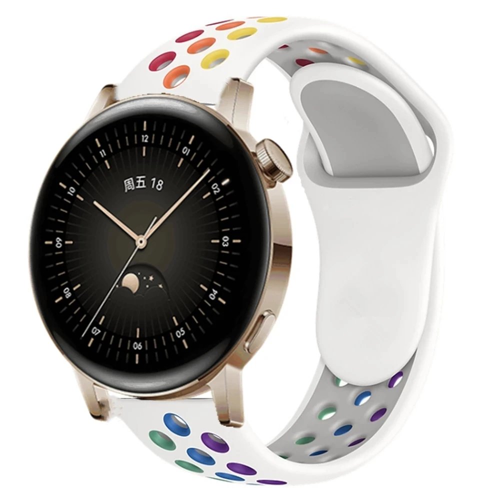 Ремешок силиконовый для смарт-часов Huawei Watch GT3 42 мм браслет Garmin Vivoactive 3 4 Venu2 20 |